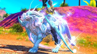 FFXIV  Hydaelyn Ex run  Lynx of Divine Light Mount [upl. by Margalit440]