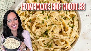 Homemade Egg Noodles [upl. by Krahling]