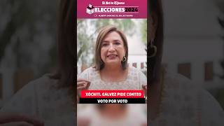 Xóchitl Gálvez pide conteo voto por voto [upl. by Repsihw]