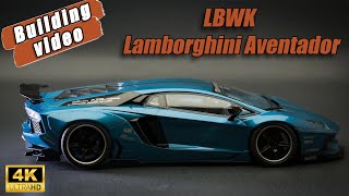 LBWorks Lamborghini Aventador Model Car  Full Build Step by Step [upl. by Isaak]