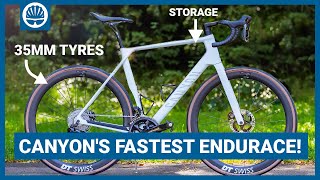 NEW Canyon Endurace  More Aero Bigger Tyres  BuiltIn Storage [upl. by Kenzi338]