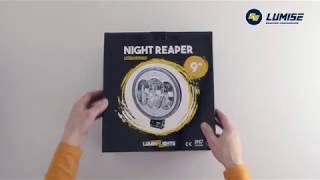 Unboxing LuminaLights Night Reaper 9quot ledlisävalo [upl. by Minnnie609]