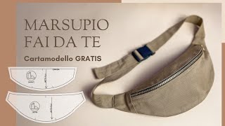 Come cucire Marsupio  Cartamodello GRATIS [upl. by Ecnav278]