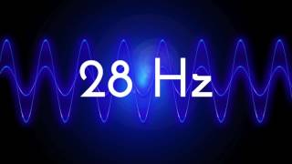 28 Hz clean sine wave BASS TEST TONE frequency [upl. by Okin]