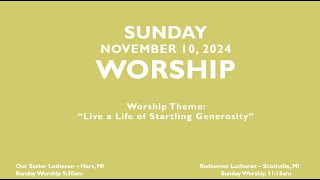 Start of Worship and 1st Reading Nov 10 [upl. by Annorah]