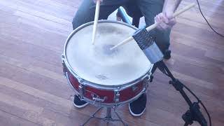 Snare drum solo snare drum march snare solo [upl. by Enoed]