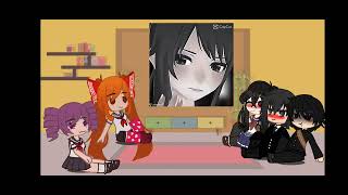 yandere simulator characters react to ayano aishi and senpai and budo ✨yandere simulator✨ 🩸react 🥀 [upl. by Engdahl]