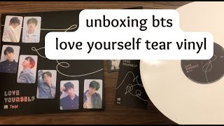 bts  love yourself tear  vinyl unboxing [upl. by Barstow284]