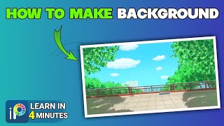 How to Make Backgrounds For Animation  Ibis paint x background tutorial [upl. by Annekahs]