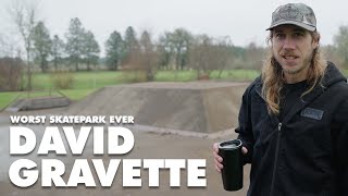 THE WORST SKATEPARK EVER w David Gravette  Philomath Oregon [upl. by Aiet]