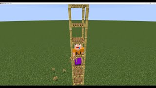 Nutso Minecraft  Lascenseur le plus simple à faire avec des échafaudages [upl. by Four]