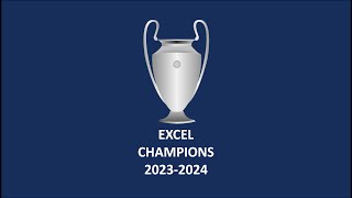 Excel Champions League 2324 Fixture Plantilla para seguimiento y organizar una porra [upl. by Cartwell]