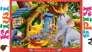 Disney Winnie The Pooh Eeyore Piglet Lumpy Jigsaw Puzzle  Kiwi Kids TV [upl. by Stanford170]