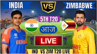 Live IND Vs ZIM Match Score  Live Cricket Match Today  IND vs ZIM T20 live 1st innings livescore [upl. by Ynabe]