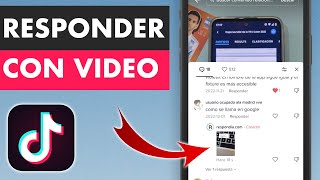 Cómo Responder a Un Comentario de TikTok con Video 📹 [upl. by Assir272]