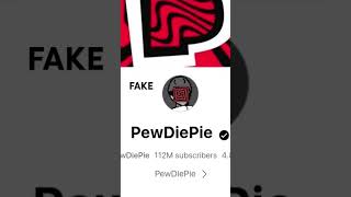 PewDiePie  Fake 😂 112M Vs YouTube 111M 🥹 PewDiePie [upl. by Hagen]