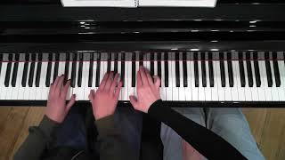 Wistful Waltz piano duet by Glenda Austin performed by Saskia D and Gemma D [upl. by Aikram]