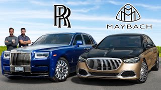 RollsRoyce Phantom vs Maybach SClass  King Meets Prince [upl. by Almap]