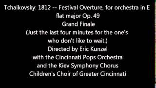 Tchaikovsky1812 Overture Grand Finale Last 4 minutes [upl. by Mundt778]