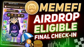 Memefi Airdrop Eligible Criteria চেক করে নিন  Memefi Airdrop Criteria  Memefi New Update [upl. by Tonye]