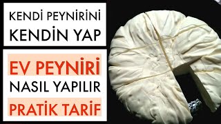 Evde Peynir Nasıl Yapılır  Mayalı Peynir Yapmak Zor mu  Ev Yapımı Peynir Tarifi [upl. by Inafit]