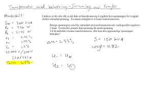 Regneeksempel Trinning av transformator [upl. by Hedve]