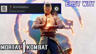 MORTAL KOMBAT 1  Annihilation TrophyAchievement  Easy Way [upl. by Ffoeg]