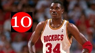 Hakeem Olajuwon Top 10 Plays of Career [upl. by Anilec]