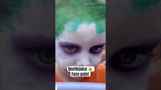 Beetlejuice Beetlejuice face painting beetlejuice facepaint facepainting facepainter shorts [upl. by Sunda]