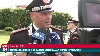 Bovalino Commemorazione del brigadiere ucciso dalla ndrangheta nel 1990 [upl. by Olrac938]