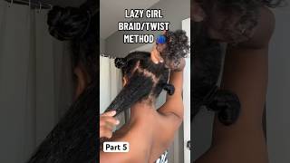 LAZY GIRL BRAIDTWIST METHOD Part 5 NaturalHair NaturalHairstyles SheaMoisture [upl. by Elma242]