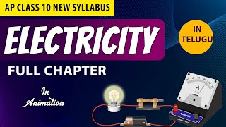 Electricity Full chapter class 10 in animation  CBSE  AP amp TS Syllabus [upl. by Donny]