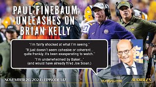 ESPNSEC Networks Paul Finebaum Shares Candid Impressions of Brian Kelly LSU Football [upl. by Kennie]