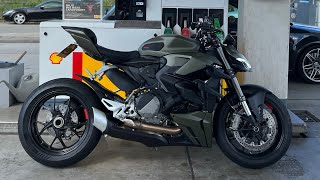 My new Ducati Streetfighter v2 storm green [upl. by Nashom]