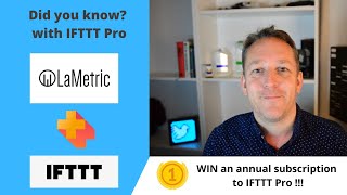 How to connect a LaMetric Time with with IFTTT Pro to notify you when you are mentioned on Twitter [upl. by Sedgewick]