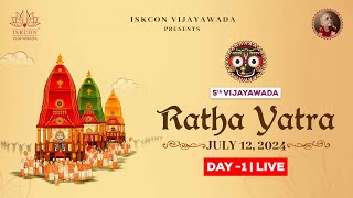 DAY 1 LIVE  Sri Jagannath 5th Vijayawada Ratha Yatra 2024  Maha Mahotsavam  ISKCON Vijayawada [upl. by Eidob]