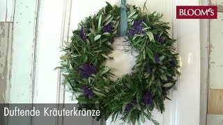 Kräuterkranz  DIY Sommerdeko  summer decoration  BLOOM’s Floristik [upl. by Kristin]