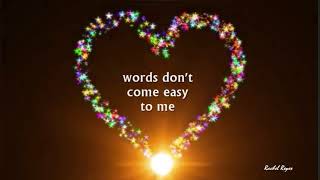 WORDS DONT COME EASY   F R DAVID  Lyrics [upl. by Deni]