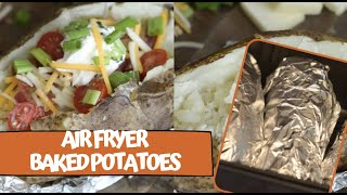 Air Fryer Baked Potatoes Ninja Foodi Recipes [upl. by Noby]