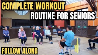 Full Body Workout for Over 60s  60Minute Follow Along for Strength amp Flexibility For Seniors [upl. by Sidwel412]