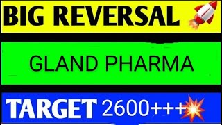 GLAND PHARMA SHARE LATEST NEWS TODAYGLAND PHARMA SHARE ANALYSISGLAND PHARMA SHARE TARGET [upl. by Maupin651]