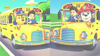 Wheels On The Bus CoComelon Sound Paw Patrol Variations in 187 seconds Paw Patrol [upl. by Kleper340]