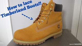 How To Lace Timberland Boots [upl. by Qifar]