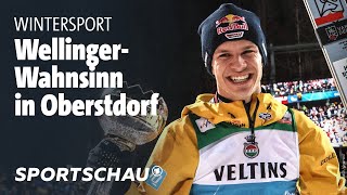 Vierschanzentournee Wellinger fliegt und siegt in Oberstdorf  Sportschau [upl. by Yasibit]