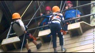 PGL Caythorpe CharlieJames Abseil race [upl. by Burny]