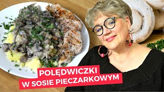 Szybki domowy obiad POLĘDWICZKI W SOSIE PIECZARKOWYM To to co tygrysy lubią najbardziej 😋 [upl. by Yreved441]