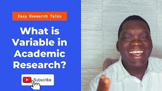 What is Variable in Academic Research [upl. by Gnoy244]