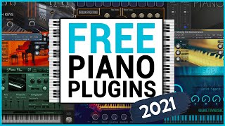 The 6 Best FREE Piano VST Plugins Every Producer NEEDS in 2021 [upl. by Rumit638]