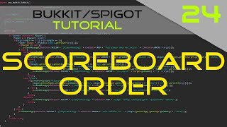 Minecraft BukkitSpigot Plugin Tutorial 24 Scoreboard order [upl. by Dredi81]