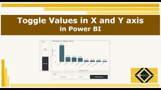 Toggle Values in X and Y Axis  Field Parameter  Power BI [upl. by Yauqram801]